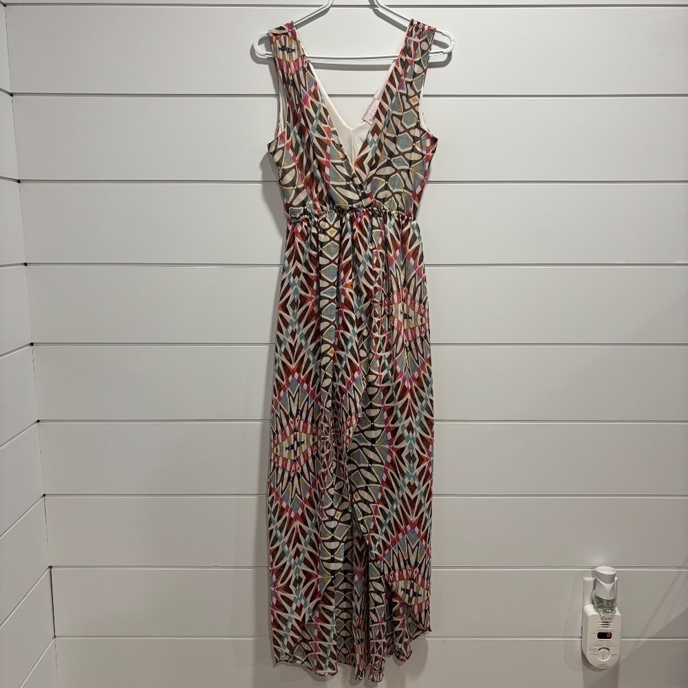 Romeo and Juliet Couture Geo Pattern hi-low dress side M